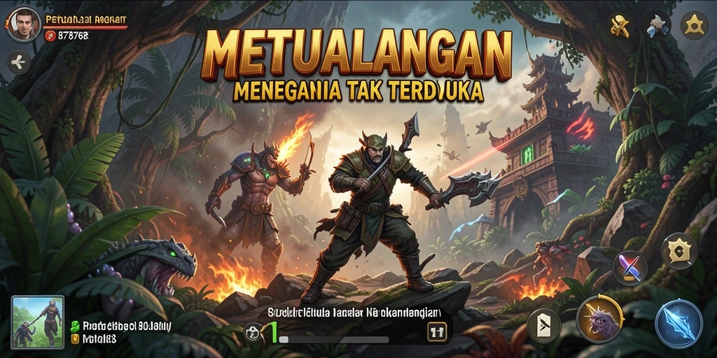 Tampilan gameplay Adventure dalam game 8768 yang menegangkan.