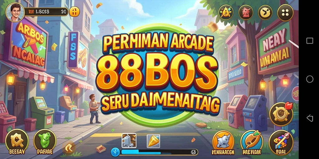 Screenshot gameplay 88BOS yang menunjukkan aksi seru dan tantangan arcade.