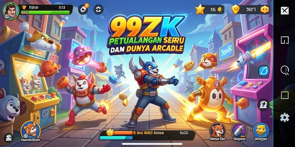 Tampilan gameplay 99ZK yang menegangkan dan seru.