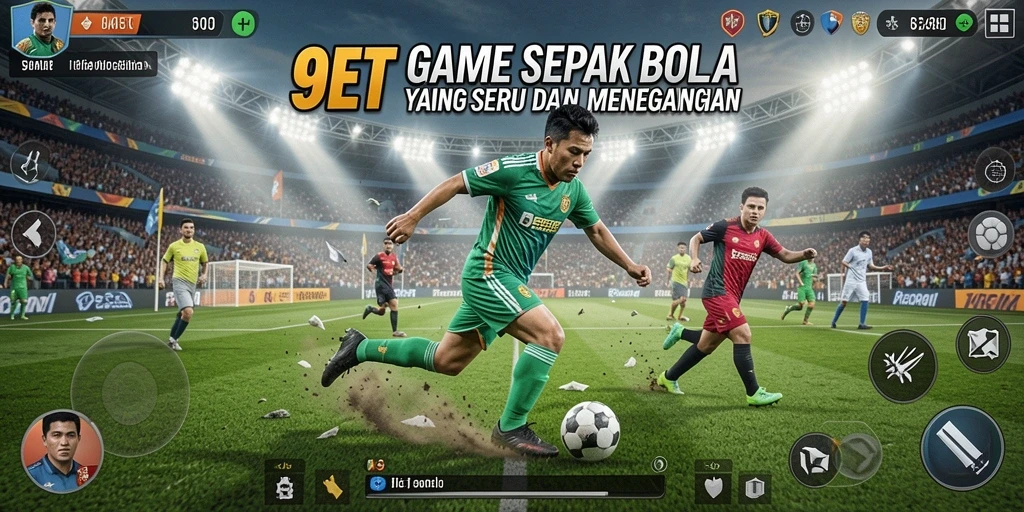 Tampilan gameplay menarik dari 9ET dengan momen seru di lapangan.