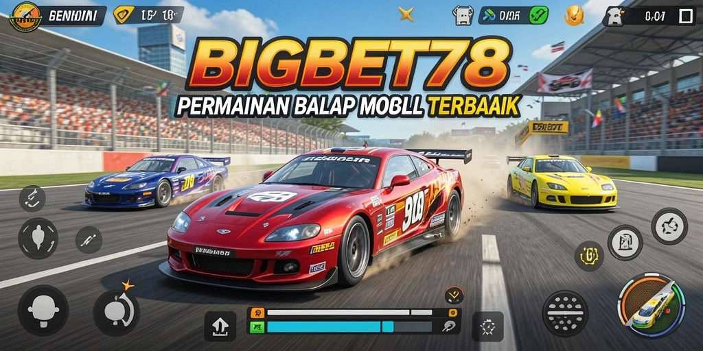 Screenshot gameplay <strong>BIGBET78</strong> yang seru saat balapan.