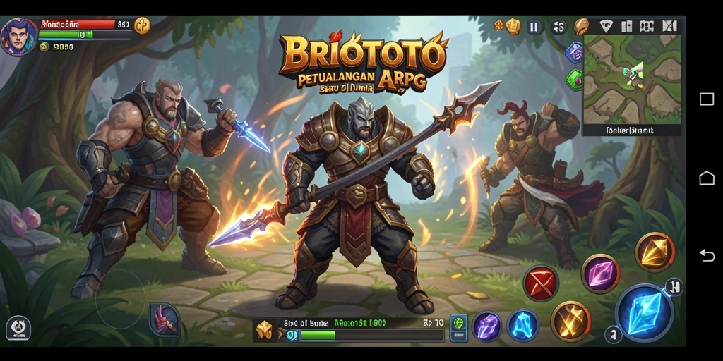 Tampilan menarik dari gameplay ARPG BRIOTOTO yang penuh aksi.
