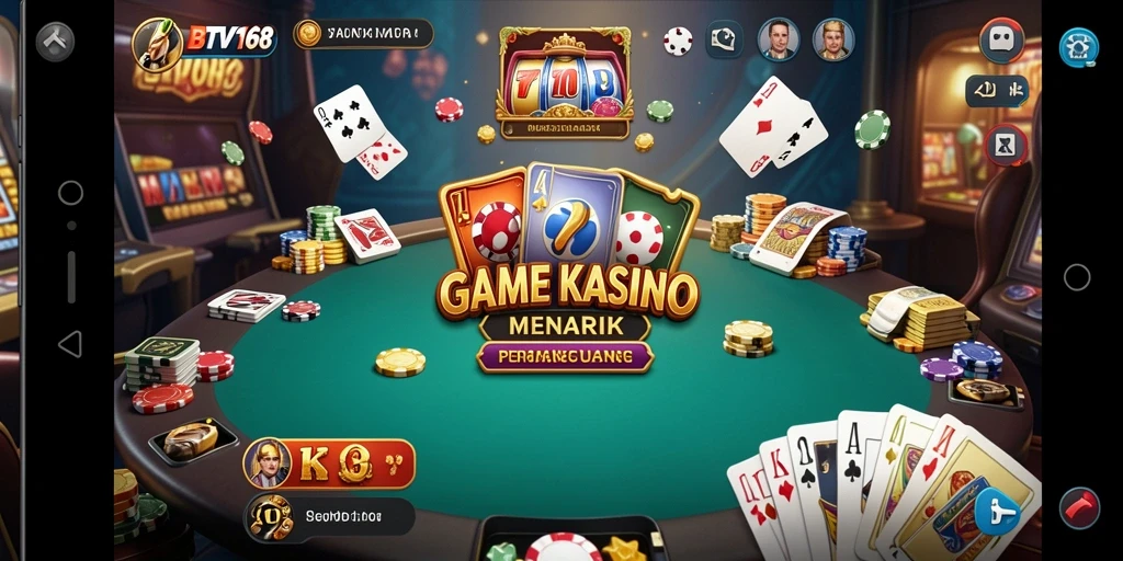 Tampilan layar permainan Kasino BTV168 yang menyenangkan dan interaktif.