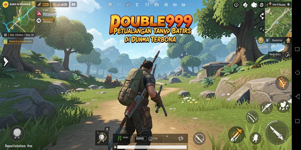 Tampilan gameplay mendalam di dunia terbuka DOUBLE999.