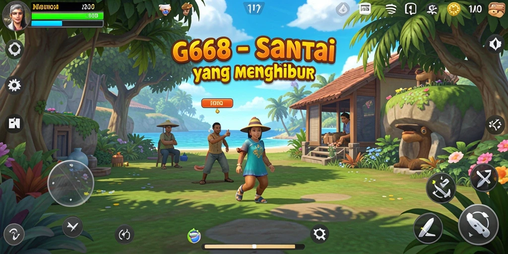 Tampilan gameplay G668 yang menarik dan penuh warna.