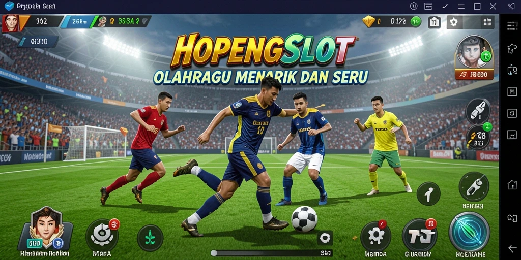 Tampilan menarik dari gameplay HOPENGSLOT yang mengusung tema olahraga.