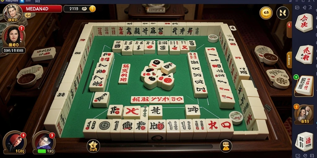 Tampilan gameplay menarik dari permainan Mahjong MEDAN4D.