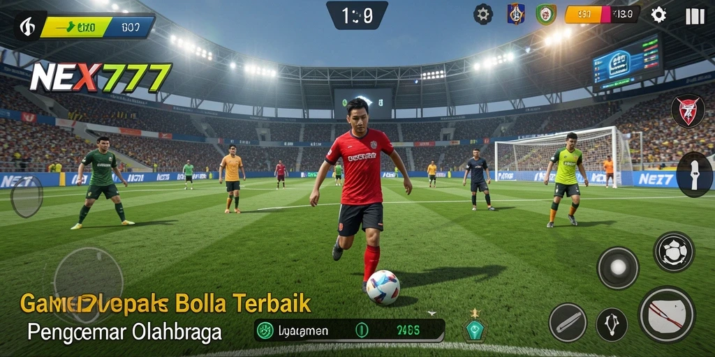 Tampilan menarik gameplay sepak bola dalam NEX777.