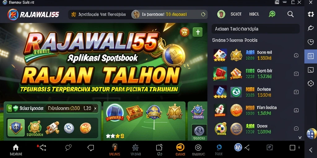 Tampilan gameplay RAJAWALI55 yang menarik dengan fitur taruhan langsung.