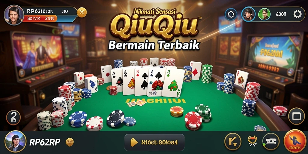 Tampilan menarik dari gameplay QiuQiu RP62RP yang seru.
