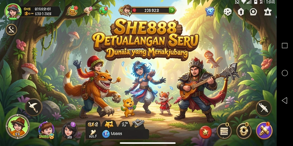 Screenshot gameplay SHE888 menampilkan aksi seru dalam petualangan menakjubkan.