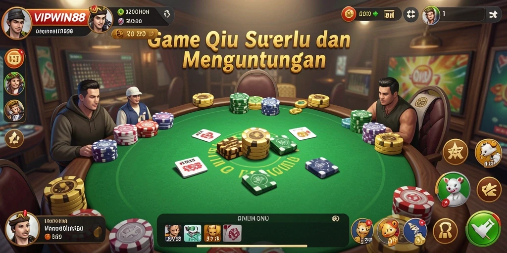 Screenshot gameplay QiuQiu yang seru dan menarik.