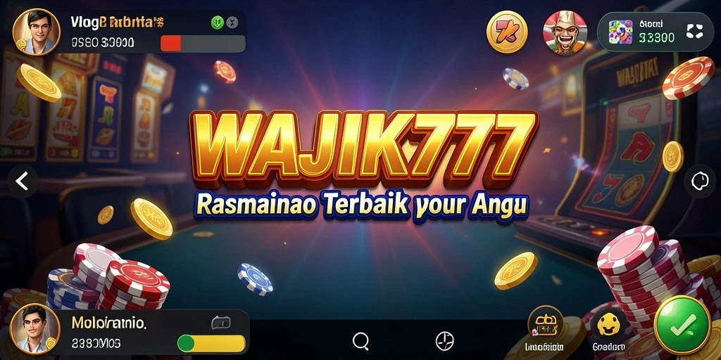 Screenshot utama WAJIK777 menampilkan permainan Kasino yang seru.